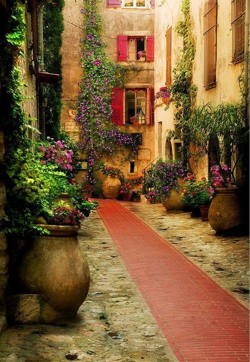 Ancient Courtyard, Provence, France