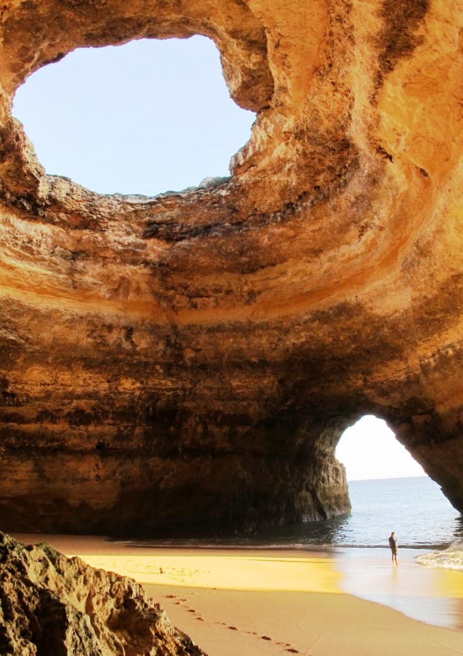 Cave Beach in Algarve, Portugal