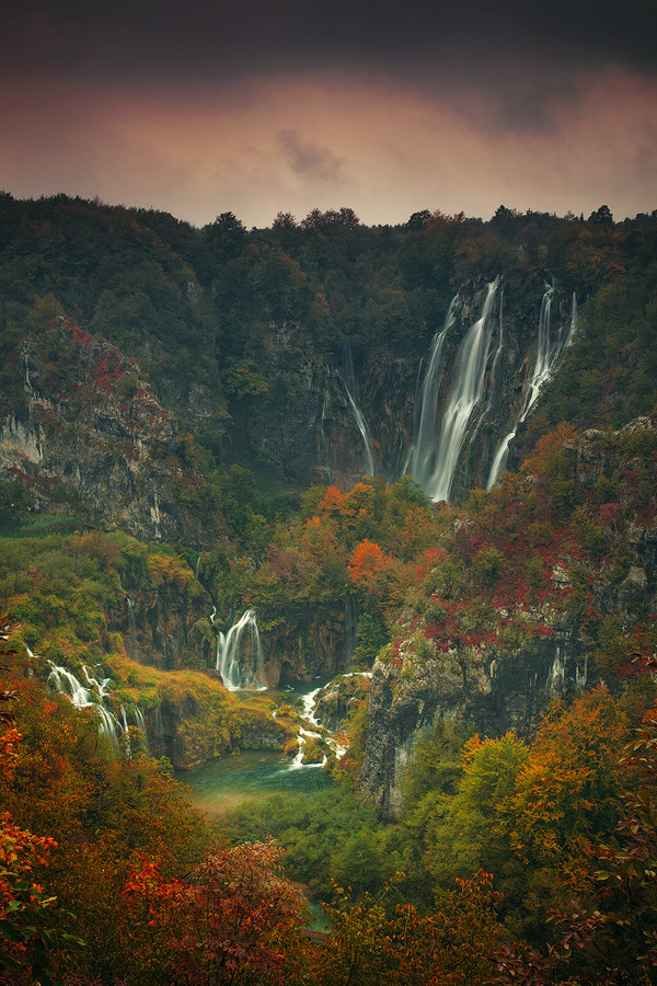 Plitvice Lakes National Park is the oldest national park in Southeast Europe, Croatia.