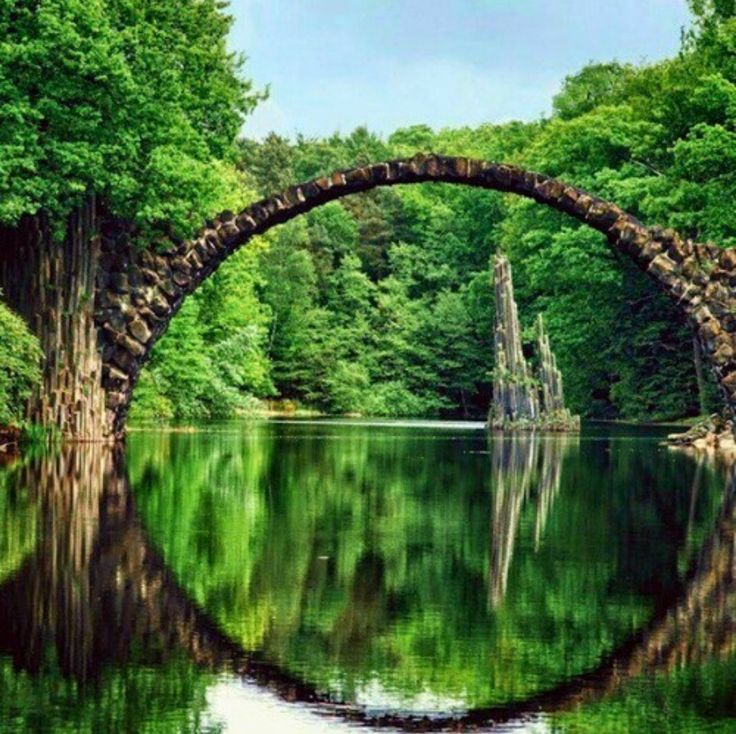 Ancient Bridge in Kolpino, Russia