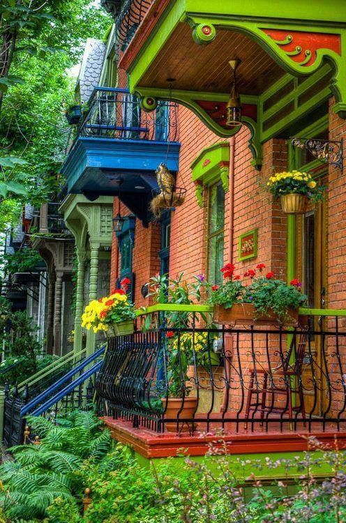 Colorful Houses - Montreal,