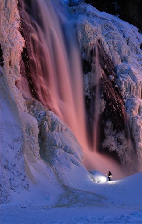 Frozen Montmorency Falls - Quebec