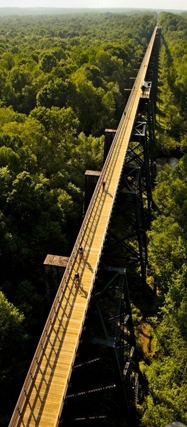 High Bridge Trail State Park, From rugged mountainous terrain to calm coastal flatlands, Virginia