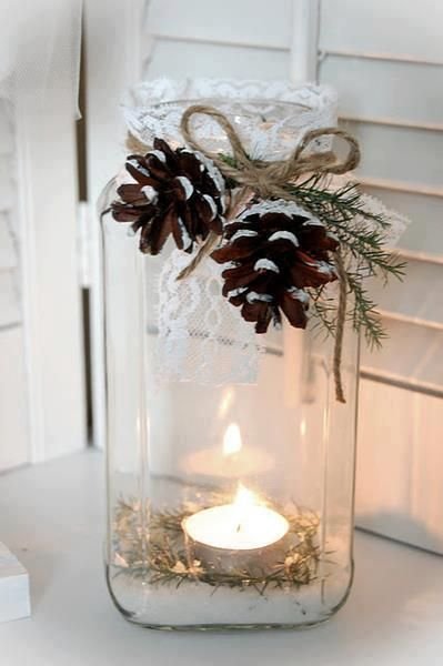 Jar-candle-and-pine-cones