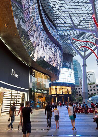 C1D3EC ION Orchard Mall, in the shopping district of Orchard Road, Singapore