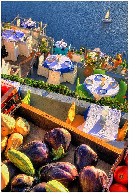 Restaurant in Santorini &ndash Greece