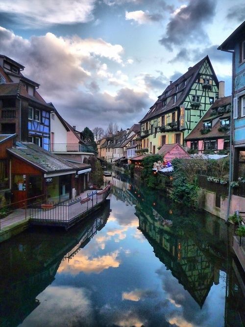 the town of colmar in northeast france.