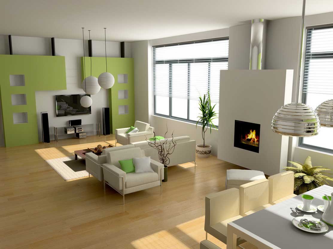 modern living room wall design