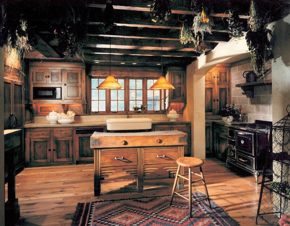 rustic interior design kitchen