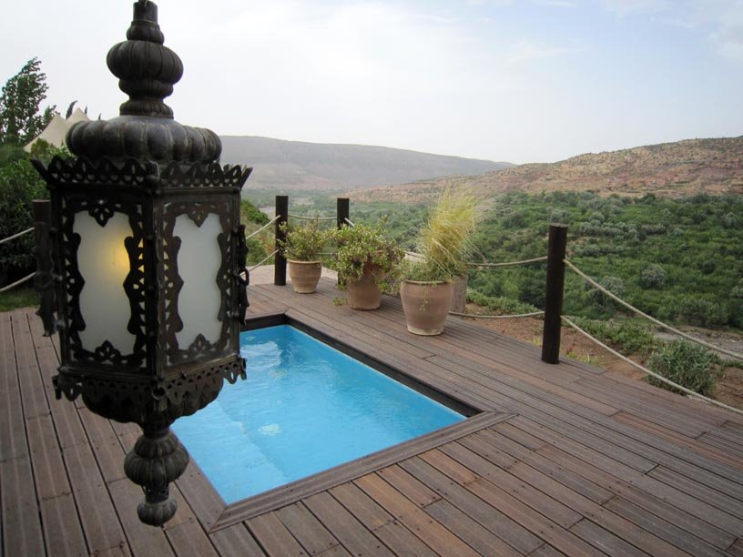 swimming pool on terrace