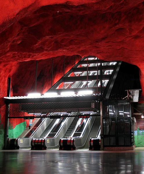 Cave Metro Station &ndash Stockholm, Sweden