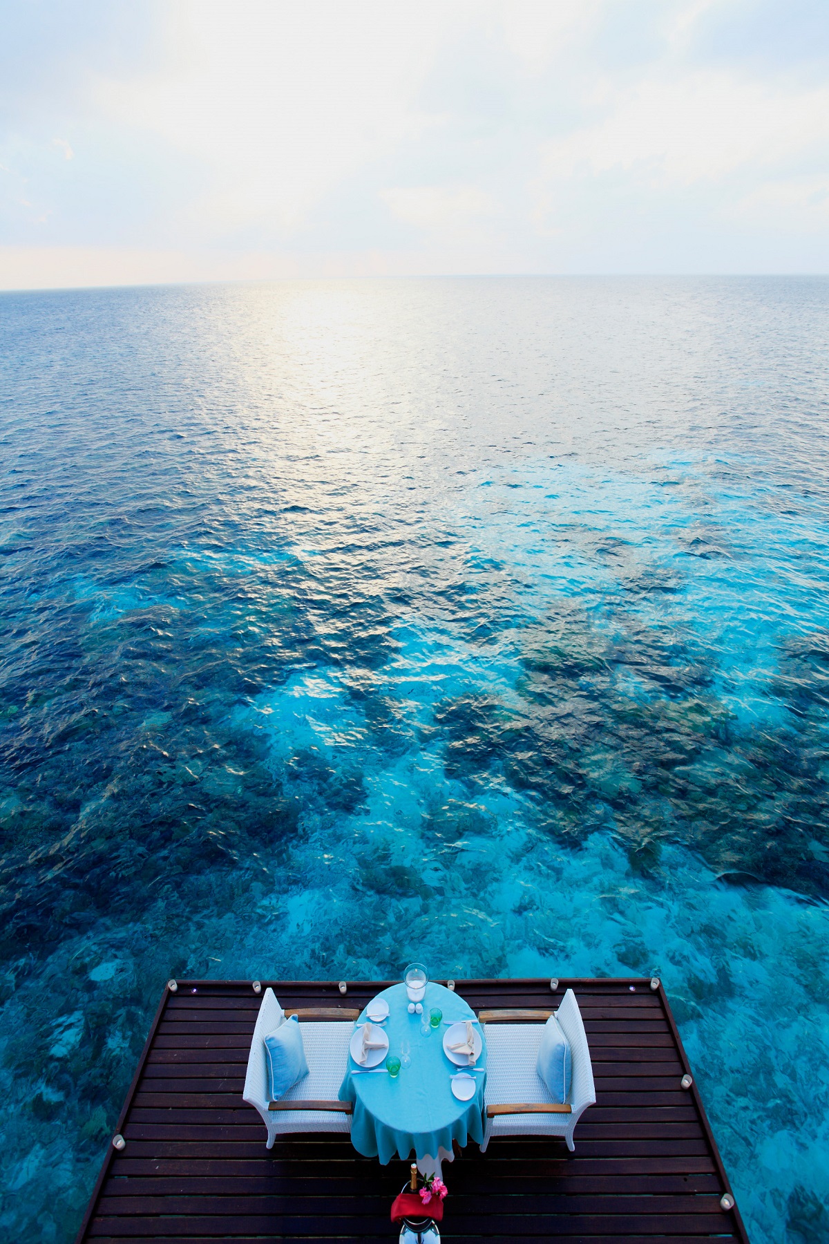 Dine Over the Water in the Maldives