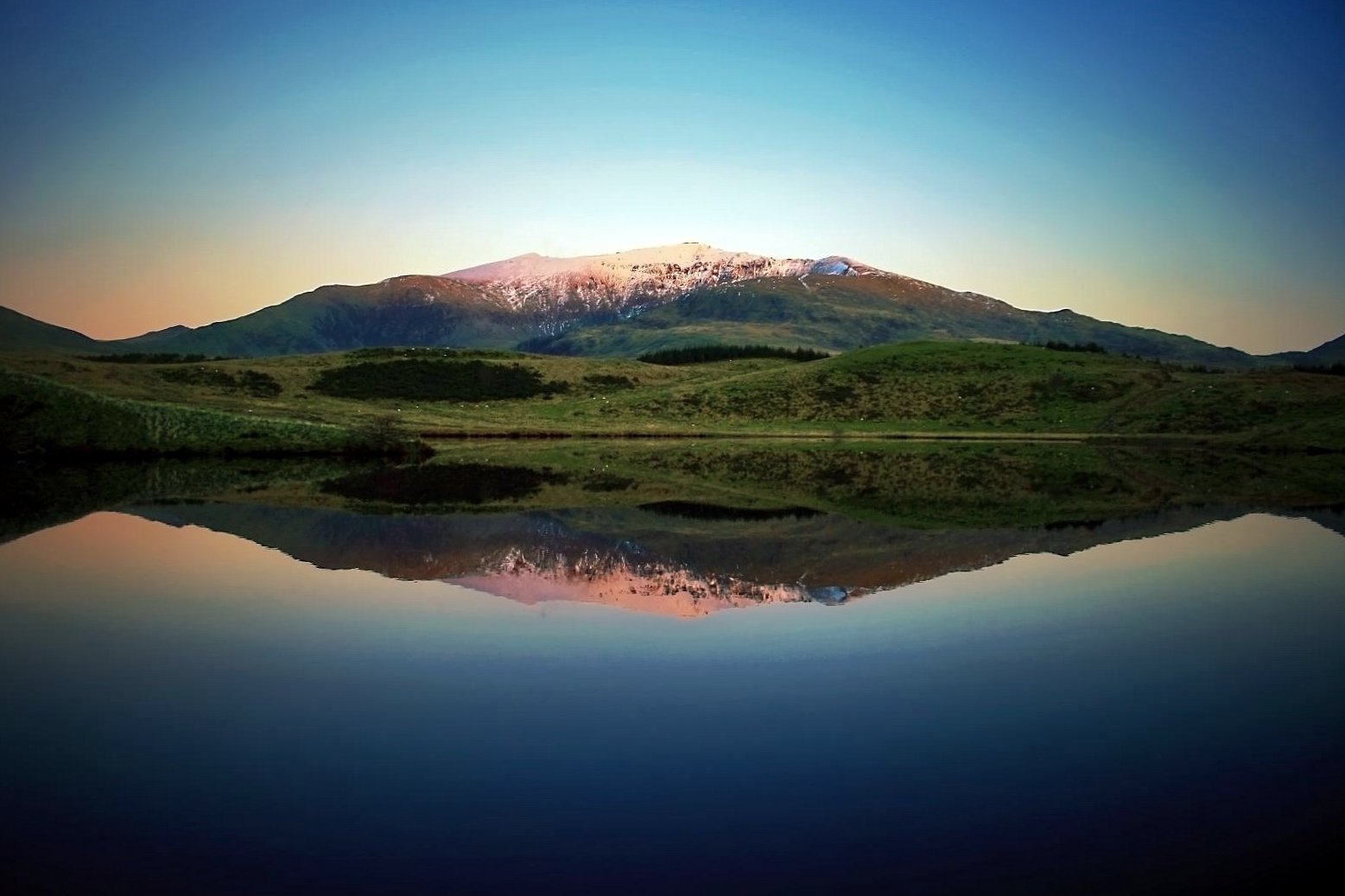 Dramatic Mountain Reflection over Lake Wallpaper, HD 