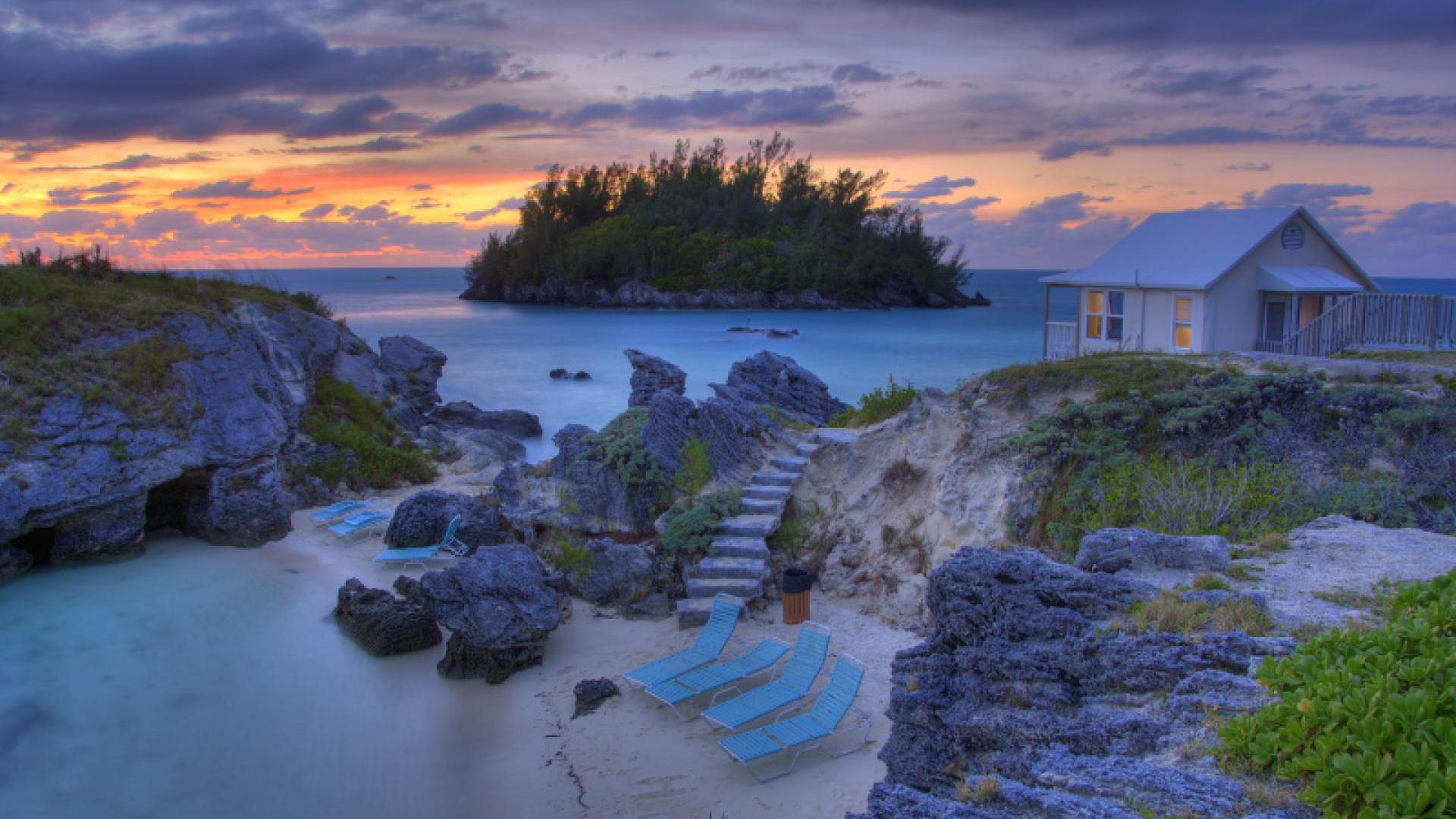 beautiful-sunset-on-a-beach-house-in-bermuda-293820