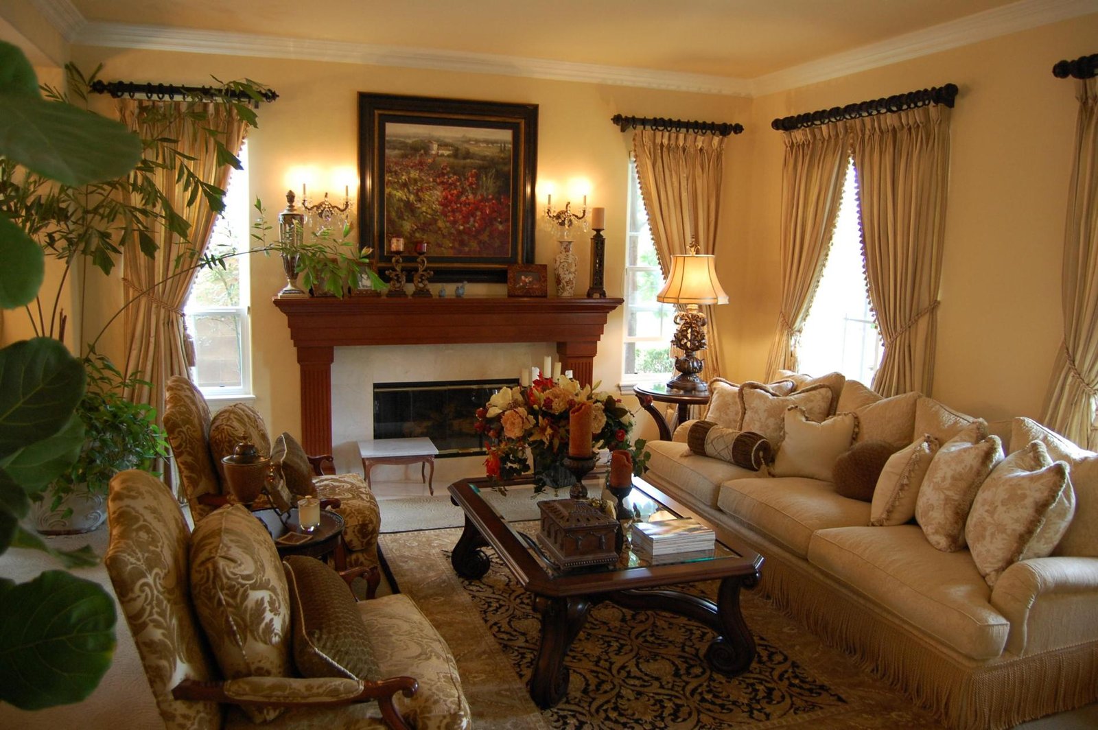 traditional living room designs pictures