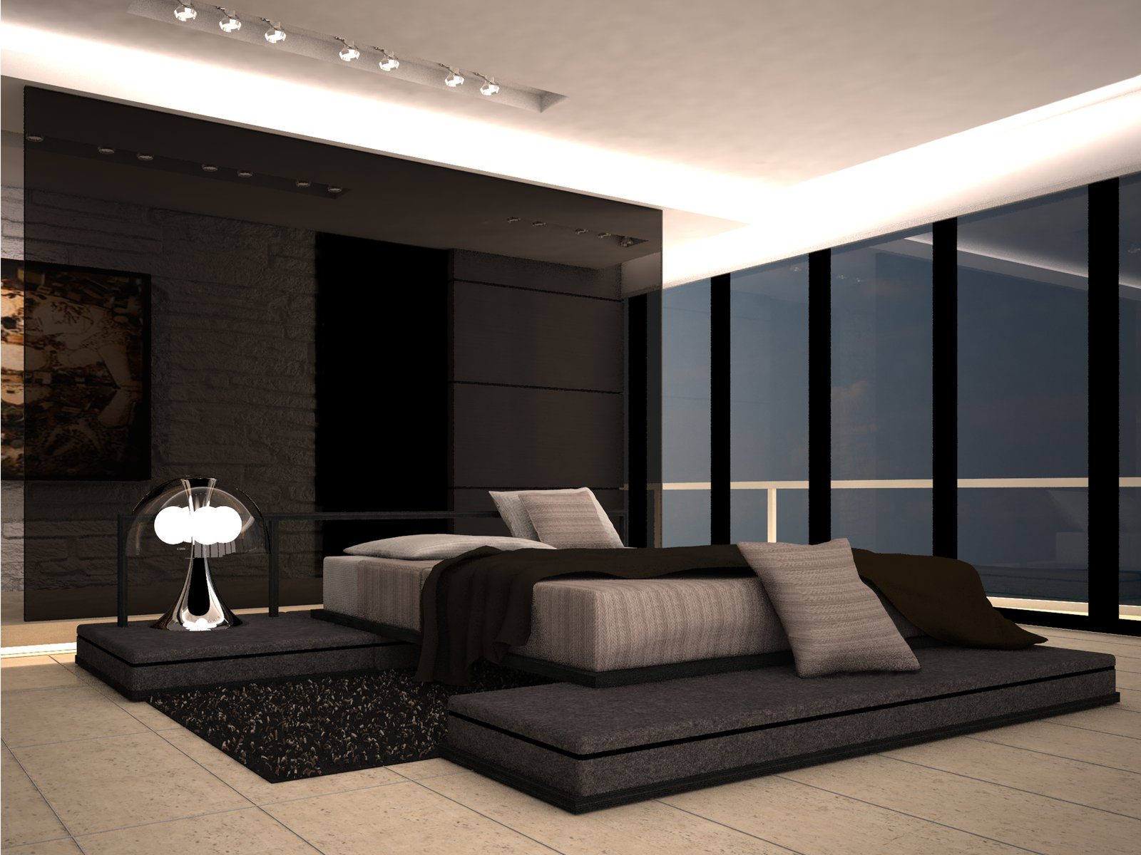 Master Bedroom Layered Lighting