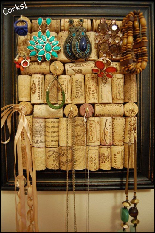 cork wine craft projects diy jewelry organizer corks crafts bottle adults idea using bottles storage creative earring basket yourself martha