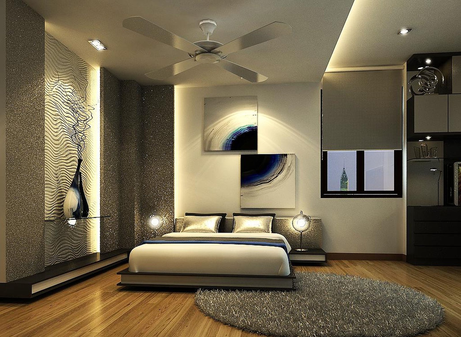 Best Cool Bedroom Design Ideas with Futuristic Setup