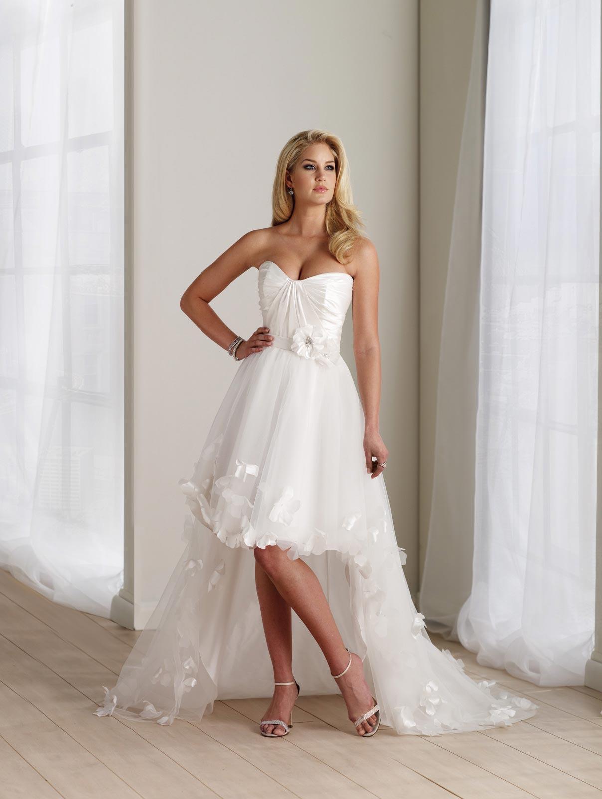 cheap ivory wedding dress high low flower taffeta strapless tagged with high low wedding dresses