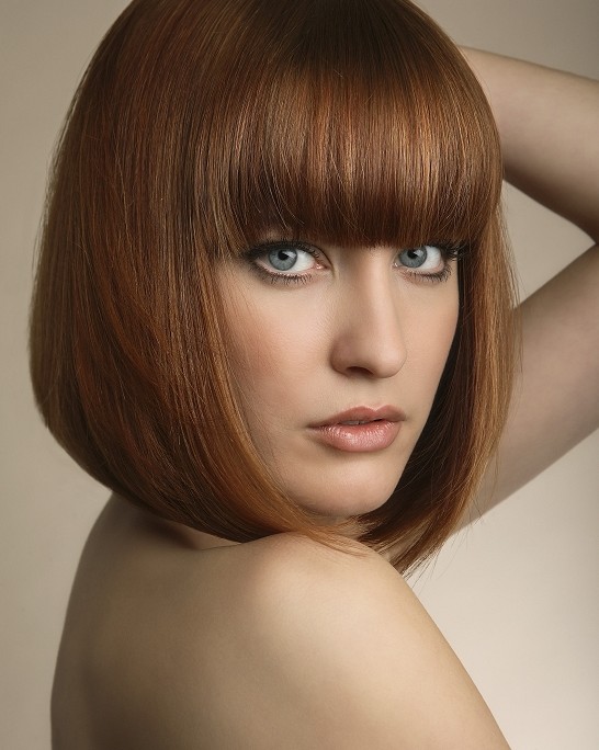 76 Collection Bob Hair Cut With Bangs with Simple Makeup