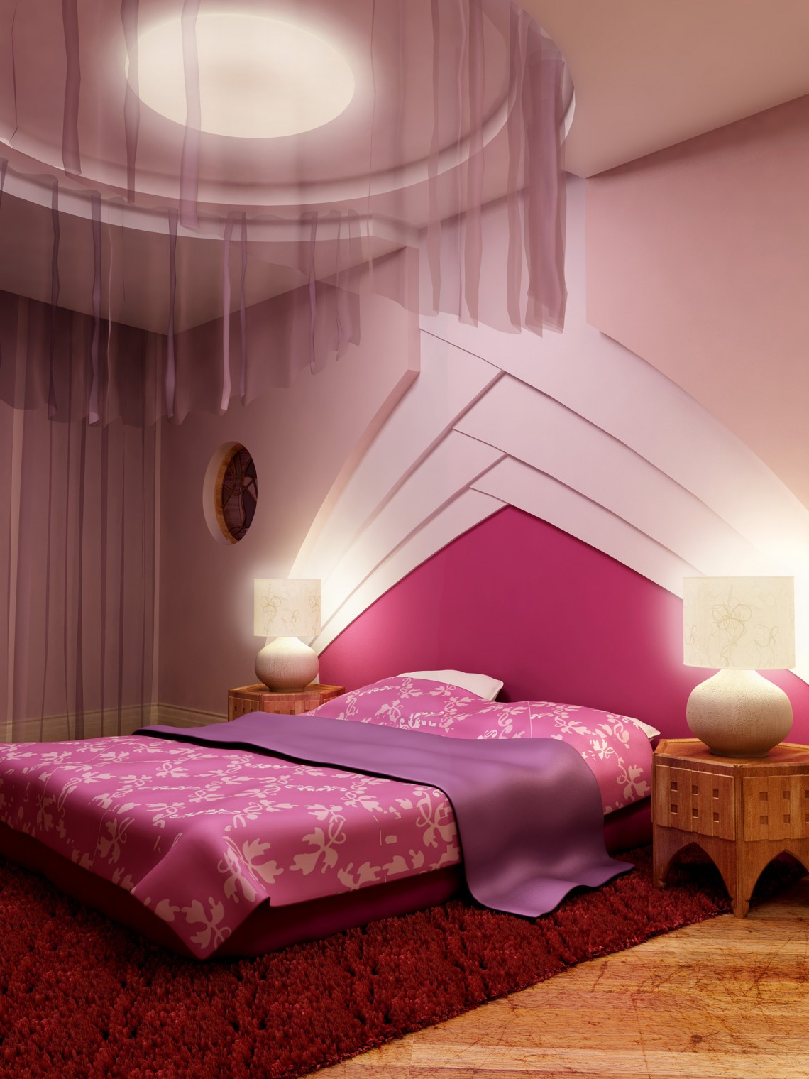 bedroom pink marvelous classy