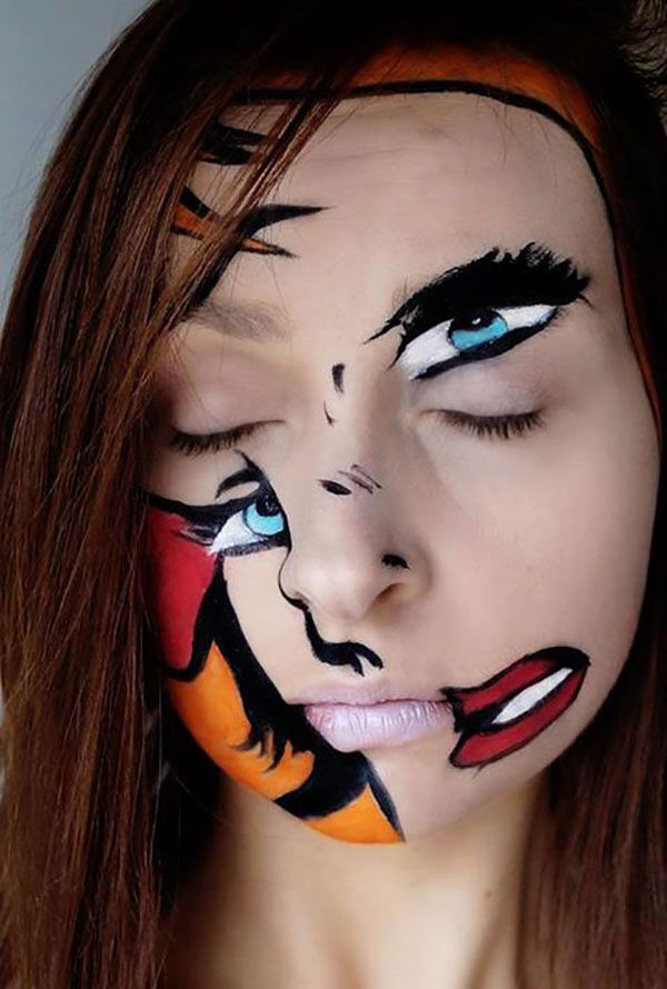makeup halloween scary face looks woman horror costume diy painting very witch cool crazy idea simple amazing pretty fantasy eye