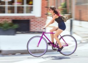 Womens Street Fashion On Cycles