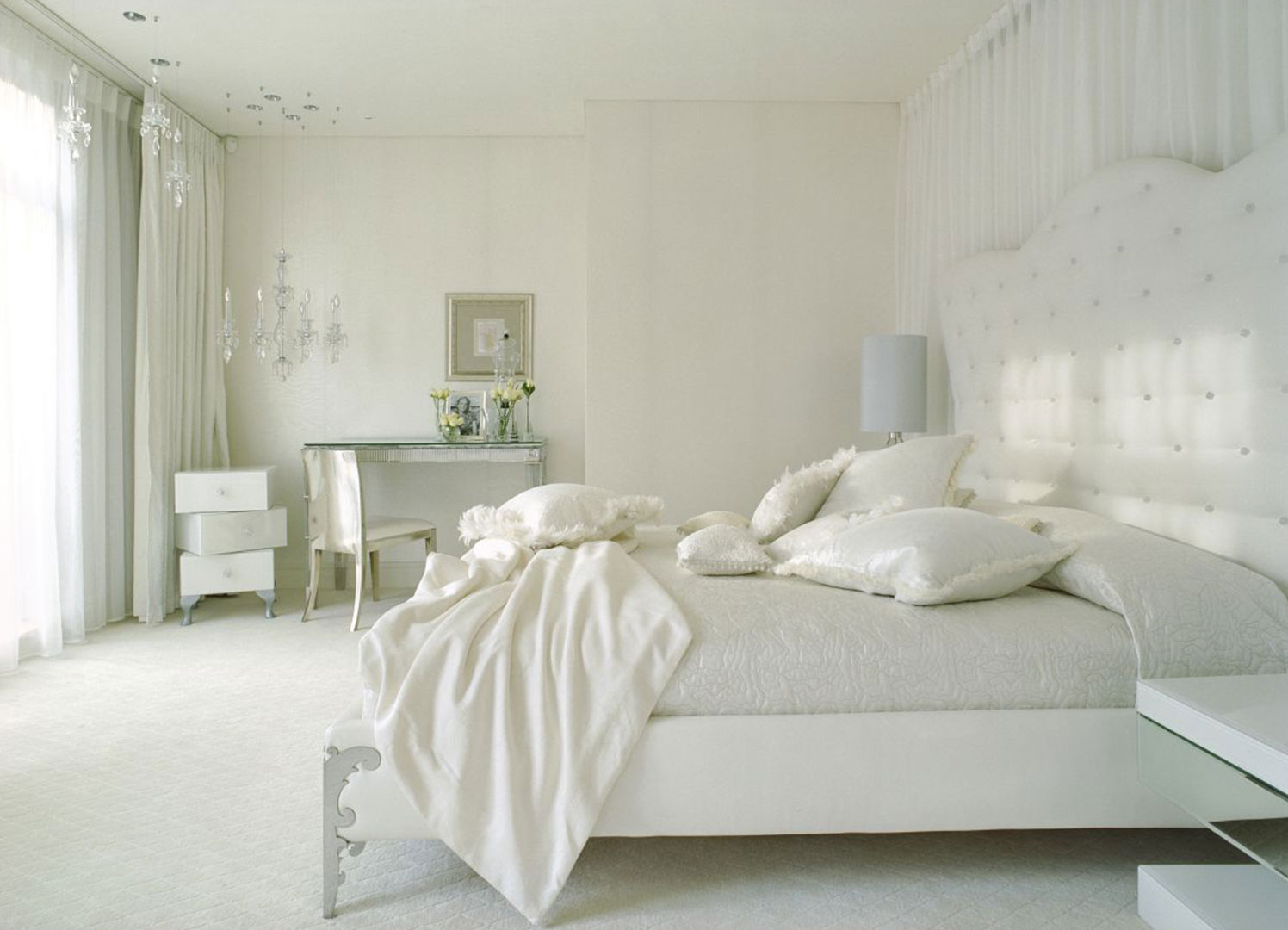 All White Bedroom Decor