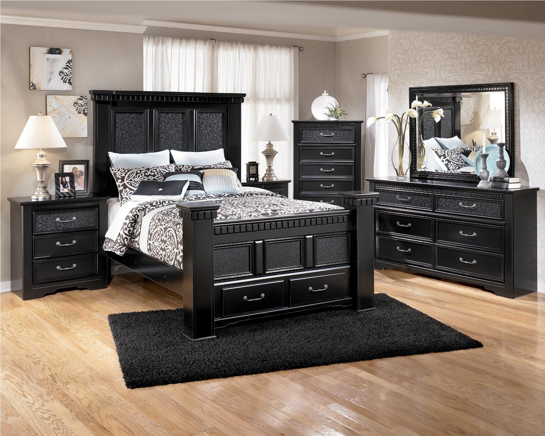 bedroom colours with black furniture