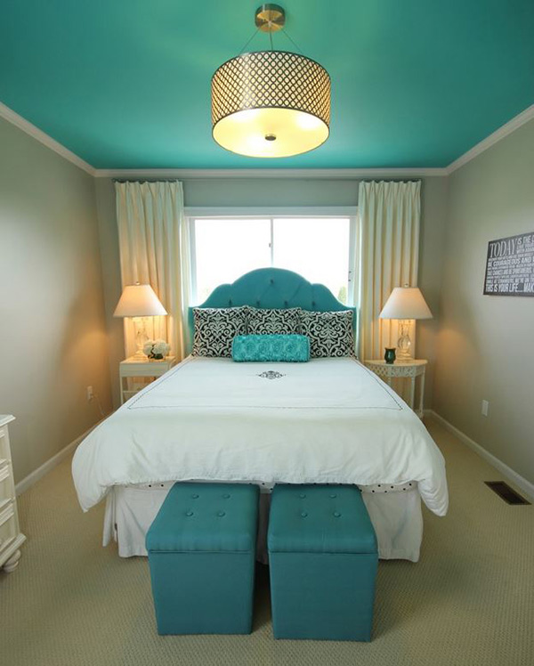 Turquoise Accent Wall