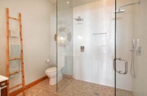 How To Convert Small Place In Contemporary Bathroom With Shower Glass Doors