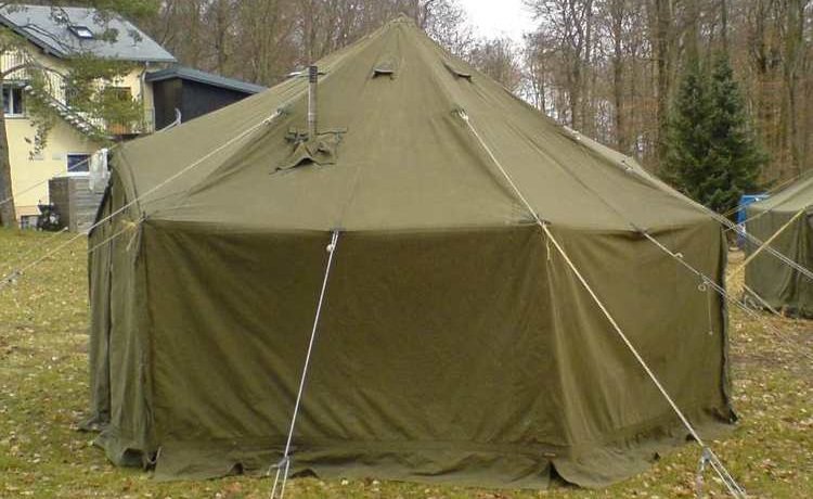 military style tent