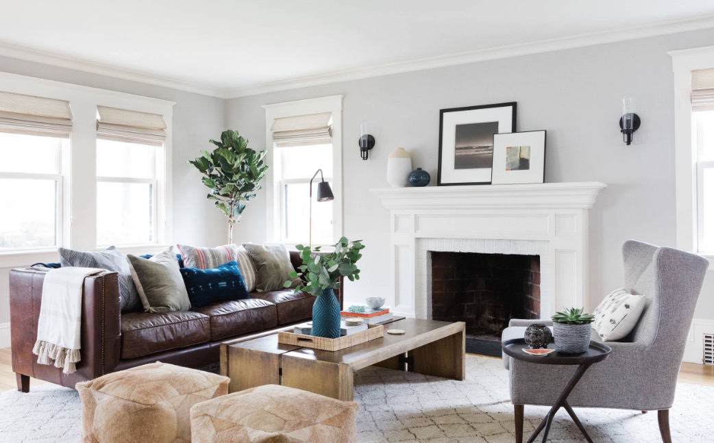 Modern New England Style Living Room