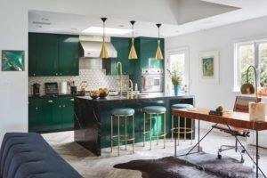 Decorate Your Kitchen Space Using Green Kitchen Cabinets