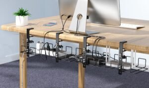 Get Rid of Cable Clutter with Luxear Under Desk Cable Management Tray