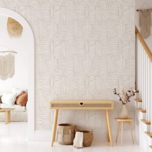 Effortless Bohemian Style: Easy DIY Makeover with Boho Peel and Stick Wallpaper